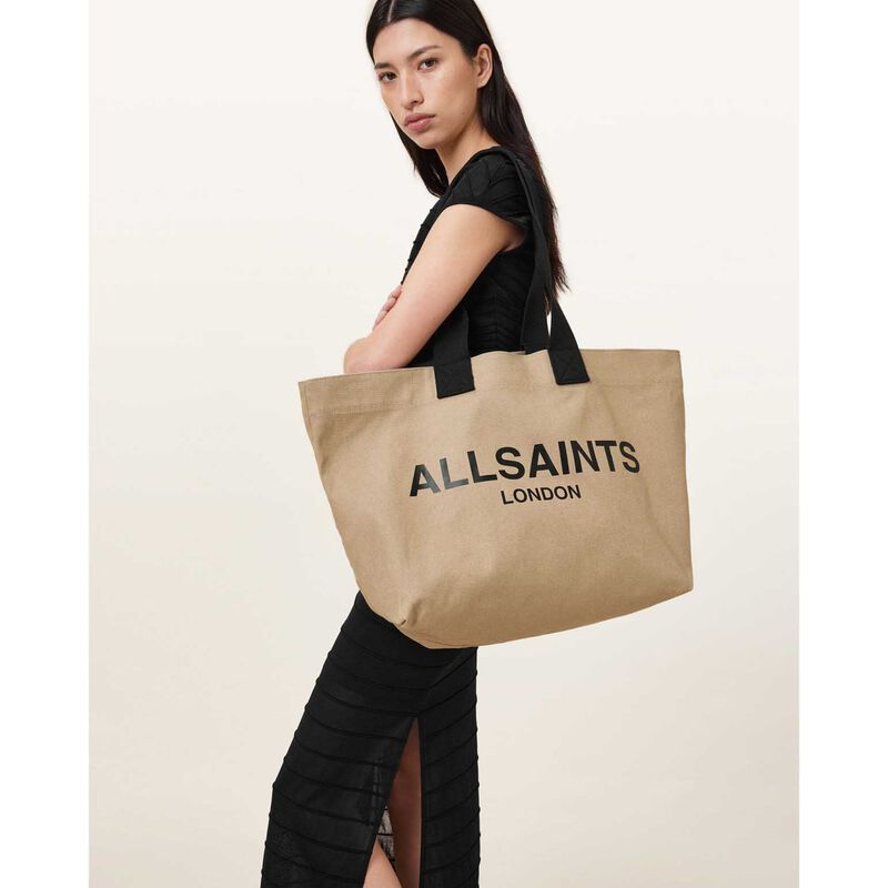 AllSaints Ali Logo Canvas Tote Bag image number 5